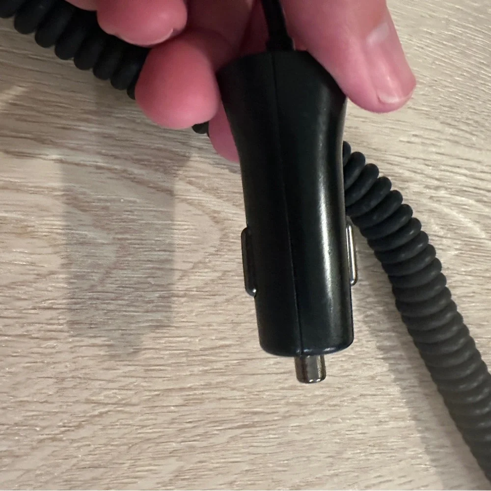 Black Car Charger with Lightning Connector IPhone IPad or IPod